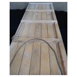 WOOD TORPEDO BRAND TOBOGGAN