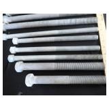 ASSORTED GALVANIZED STEEL HEX BOLTS NEW
