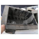 BIN FULL OF NEW LOOKING ELECTRICAL BOXES