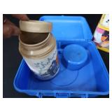 VINTAGE LUNCH BOXES AND THERMOS.