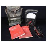 VINTAGE TRIPLETT VOLT-OHM MILLIAMMETER SNAP ON TEST LIGHT