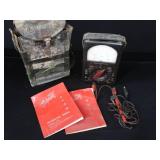 VINTAGE TRIPLETT VOLT-OHM MILLIAMMETER SNAP ON TEST LIGHT