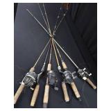 6 VINTAGE ROS AND REELS