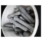 2 ICREAM PAILS FULL OF  NEW GALVANIZED CARBON STEEL HEX BOLTS