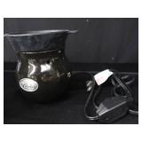 NEW VELATA FUN FONDUE / VINTAGE POTTERY PLATE