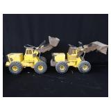TWIN TONKA STEEL CLASSICS FRONT LOADERS