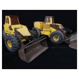 TWIN TONKA STEEL CLASSICS FRONT LOADERS