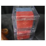 9 VINTAGE SALT AND PEPPER SHAKERS