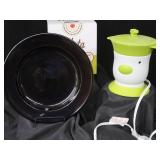 NEW VELATA FUN FONDUE WARMER. / AMARICANA GENERAL STAR PLATE