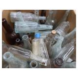 LARGE BOX OF ASSORTED ANTIQUE / VINTAGE BOTTLES.