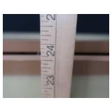 2 MATCHING WOOD TABLES