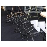 LOT OF SMALL METAL DISPLAY RACKS