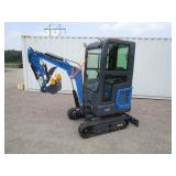 CFG Industrial DM21 Excavator w/Kubota Diesel, Enclosed Cab, Side Swing Boom, Hydraulic Thumb CFG Industrial DM21 Excavator w/Kubota Diesel, Enclosed Cab, Side Swing Boom, Hydraulic Thumb