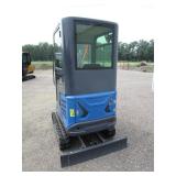 CFG Industrial DM21 Excavator w/Kubota Diesel, Enclosed Cab, Side Swing Boom, Hydraulic Thumb CFG Industrial DM21 Excavator w/Kubota Diesel, Enclosed Cab, Side Swing Boom, Hydraulic Thumb
