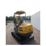 CFG Industrial MX50R Excavator w/All Terrain Tracks, Side Swing Boom, Hydraulic Thumb