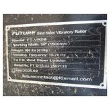 Future Equipment Skid Steer 60" Roller (used a few hours)