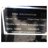 Future Equipment FT15J Excavator