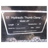 Future Equipment 5 Ton Excavator Hydraulic Thumb Future Equipment 5 Ton Excavator Hydraulic Thumb