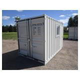 7x12 Storage Container/Jobsite Office w/Side Walk in Door & Window