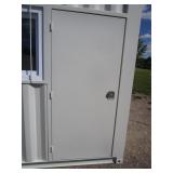 7x12 Storage Container/Jobsite Office w/Side Walk in Door & Window