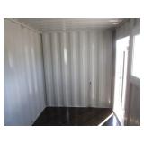 7x12 Storage Container/Jobsite Office w/Side Walk in Door & Window