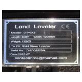 Future Equipment Skid Steer 48" Land Leveler