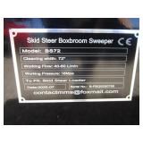 Future Equipment Skid Steer 72" Box Broom Sweeper Bucket