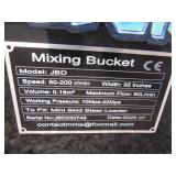 Future Equipment Mini Skid Steer Mixing Bucket Future Equipment Mini Skid Steer Mixing Bucket