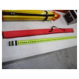 Laser Transit, Tripod, Elevation Stick