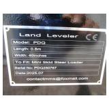 Future Equipment Mini Skid Steer 40" Land Leveler