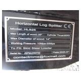 Future Equipment Skid Steer Log Splitter
