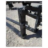 Future Equipment Skid Steer 60" Hydraulic Adjustable Pallet Forks