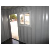7x10 Storage Container/Jobsite Office w/Side Walk in Door & Window