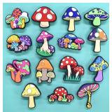 15 Brand New Mushroom Character Croc Charms