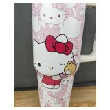 Hello Kitty Insulated Travel Mug with Straw - Brand New
