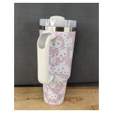 Hello Kitty Insulated Travel Mug with Straw - Brand New