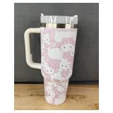 Hello Kitty Insulated Travel Mug with Straw - Brand New