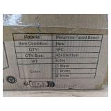 Desktop File Holder Organizer, Melamine Board, White - Brand New