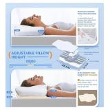 Osteo Queen Memory Foam Cervical Bed Pillow $42 Retail - Brand New