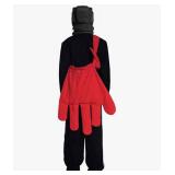 Unique Red Hand-Shaped Nylon Crossbody Bag, Size Small - Brand New
