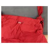 Unique Red Hand-Shaped Nylon Crossbody Bag, Size Small - Brand New