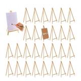 30 New Wooden Easels 4.5 x 8.5 Inches - Brand New