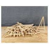 30 New Wooden Easels 4.5 x 8.5 Inches - Brand New