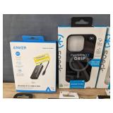 9 Phone and AirPod Cases, Adapter, and 3 Cables: OtterBox, Presidio, Anger, Belkin, Etc. - Brand New