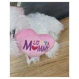 Modern Expressions Dancing Plush Luv Ya Mommy White Dog - Brand New