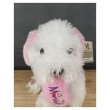 Modern Expressions Dancing Plush Luv Ya Mommy White Dog - Brand New