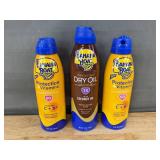 3 Banana Boat Sunscreen Sprays and Dry Oil - Brand New
