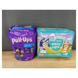 17 Huggies Pull-Ups 4T-5T & 22 Pampers Easy Ups 3T/4T Training Pants - Brand New
