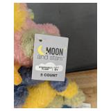 5 Moon and Stars Stackable Plush Toys - Brand New