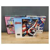 3 Brand New 100-Piece Kids Puzzles - Marvel Avengers, LOL Surprise, Sesame Street